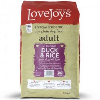 Lovejoys Duck & Rice Dog Food 12kg | Chelsea Pet Shop